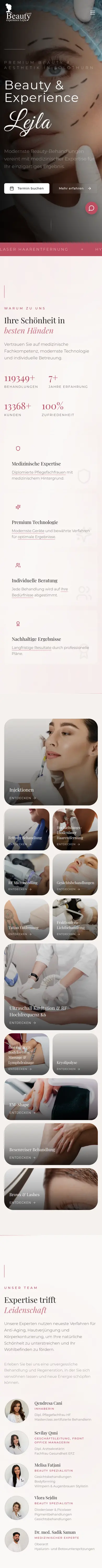 Handy-Ansicht von Beautyexperience Lejla