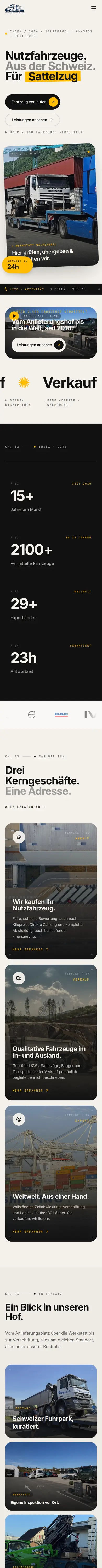 Handy-Ansicht von Binder Nutzfahrzeuge AG