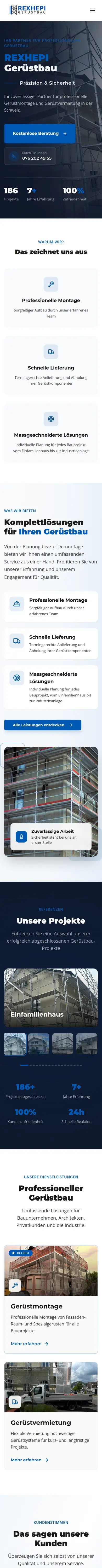 Handy-Ansicht von REXHEPI Gerüstbau